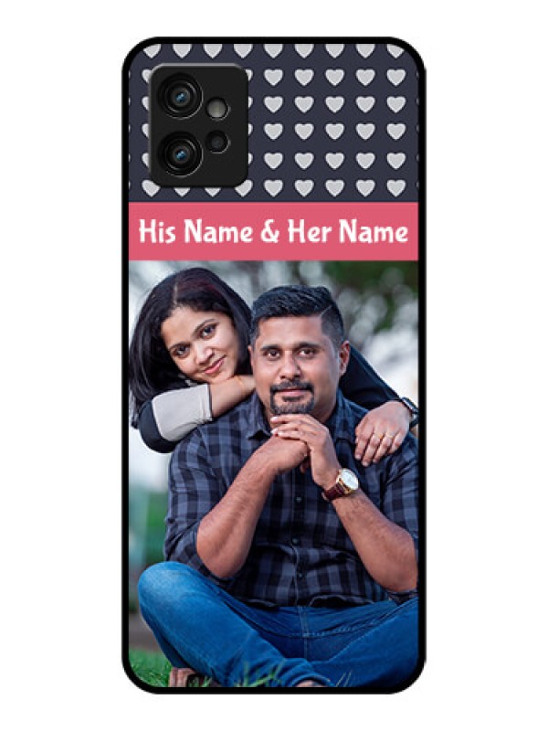 Custom Moto G32 Custom Metal Phone CaseLove Symbols Design