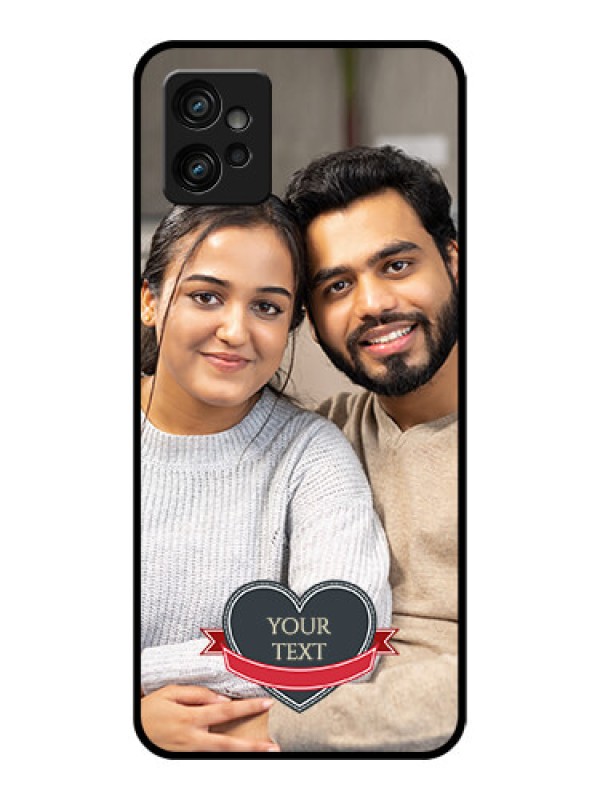Custom Moto G32 Custom Metal Phone CaseJust Married Couple Design