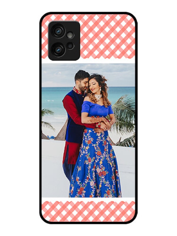 Custom Moto G32 Custom Metal Phone CasePink Pattern Design