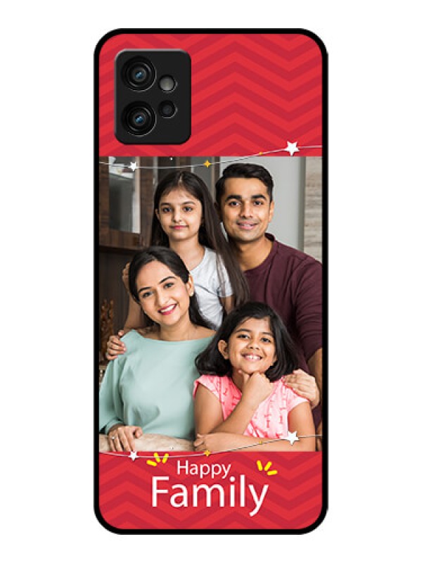 Custom Moto G32 Custom Metal Phone CaseHappy Family Design