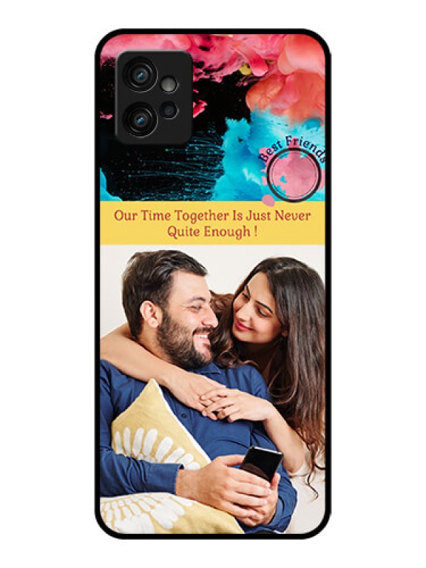 Custom Moto G32 Custom Metal Phone CaseQuote With Acrylic Painting Design