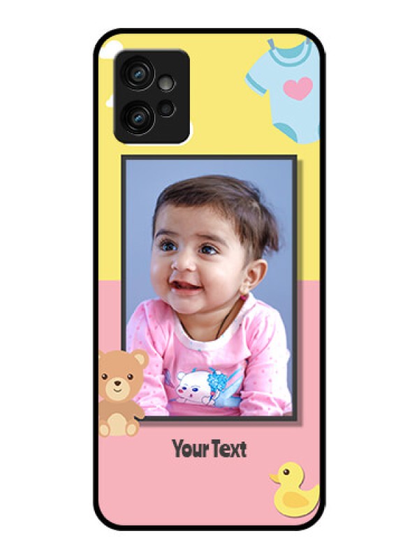 Custom Moto G32 Custom Metal Phone CaseKids 2 Color Design