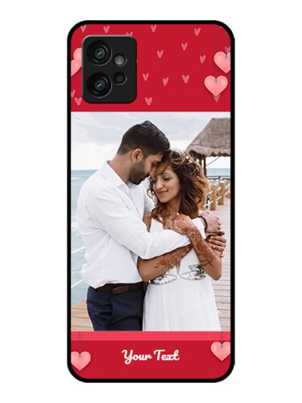 Custom Moto G32 Custom Metal Phone CaseValentines Day Design