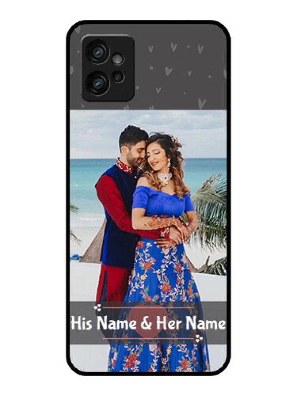 Custom Moto G32 Custom Metal Phone CaseBuy Love Design With Photo Online