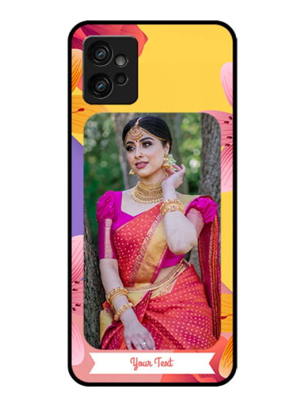 Custom Moto G32 Custom Metal Phone Case3 Image With Vintage Floral Design