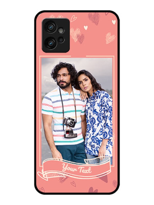 Custom Moto G32 Custom Metal Phone CaseLove Doodle Art Design