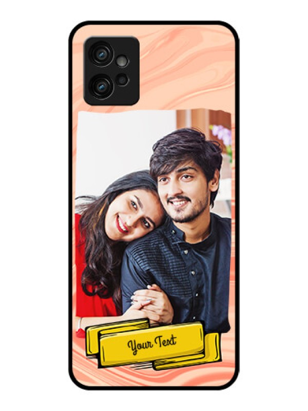 Custom Moto G32 Custom Metal Phone CaseMarble Texture Design