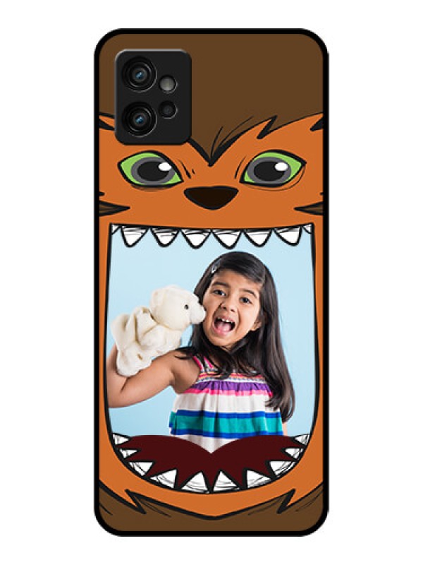 Custom Moto G32 Custom Metal Phone CaseOwl Monster Back Case Design