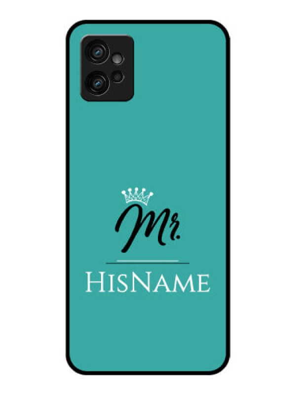 Custom Moto G32 Custom Metal Phone CaseMr With Name Design