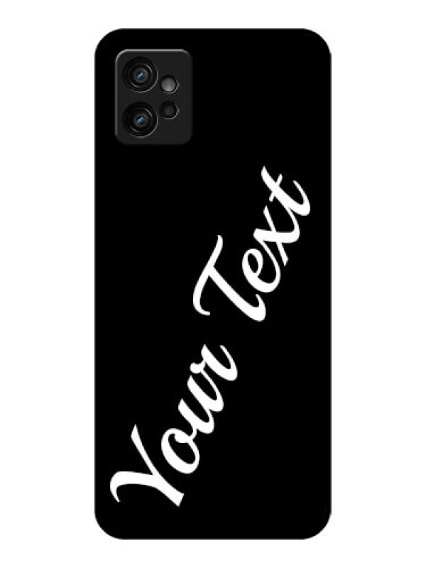 Custom Moto G32 Custom Metal Phone CaseWith Your Name Design