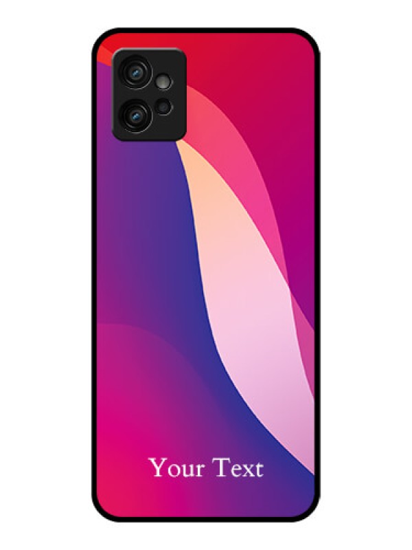 Custom Moto G32 Custom Metal Phone CaseDigital Abstract Overlap Design