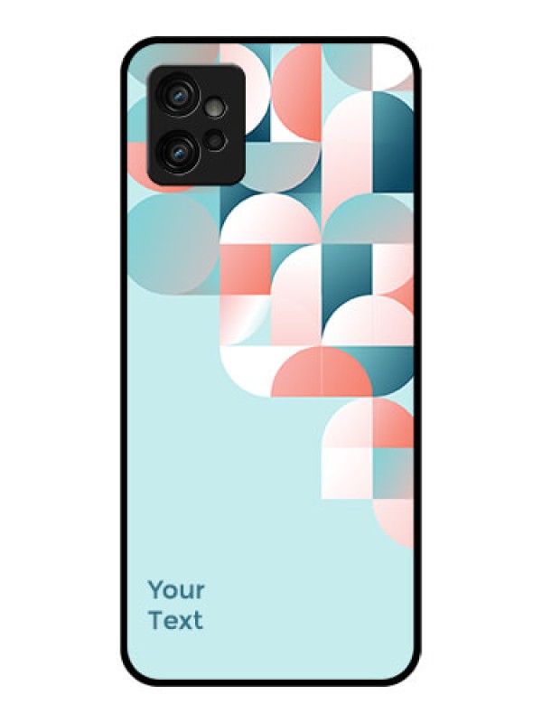 Custom Moto G32 Custom Metal Phone CaseStylish Semi - Circle Pattern Design