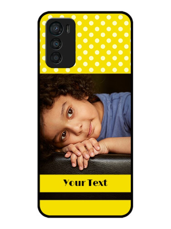 Custom Moto G42 Custom Metal Phone CaseBright Yellow Case Design