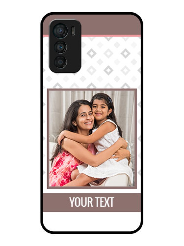 Custom Moto G42 Custom Metal Phone CaseSimple Diamond Design