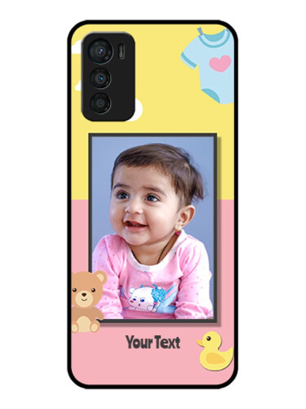 Custom Moto G42 Custom Metal Phone CaseKids 2 Color Design