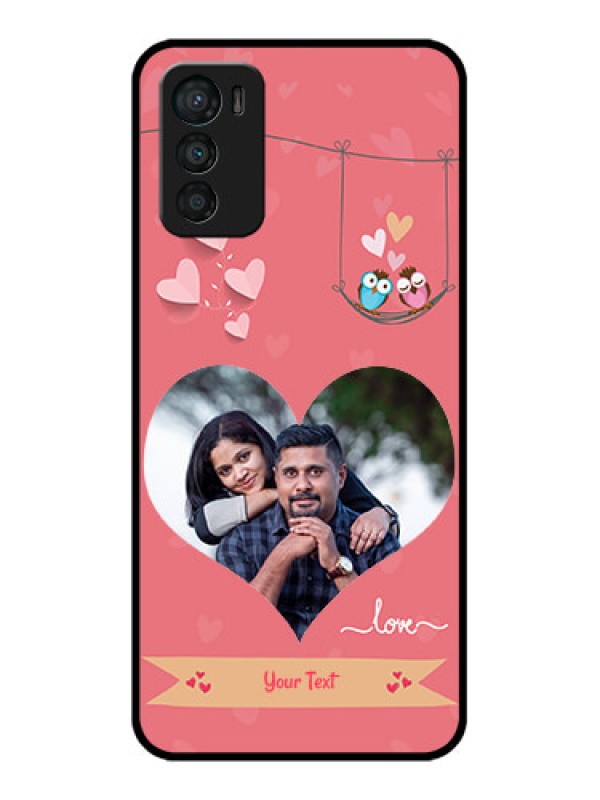 Custom Moto G42 Custom Metal Phone CasePeach Color Love Design