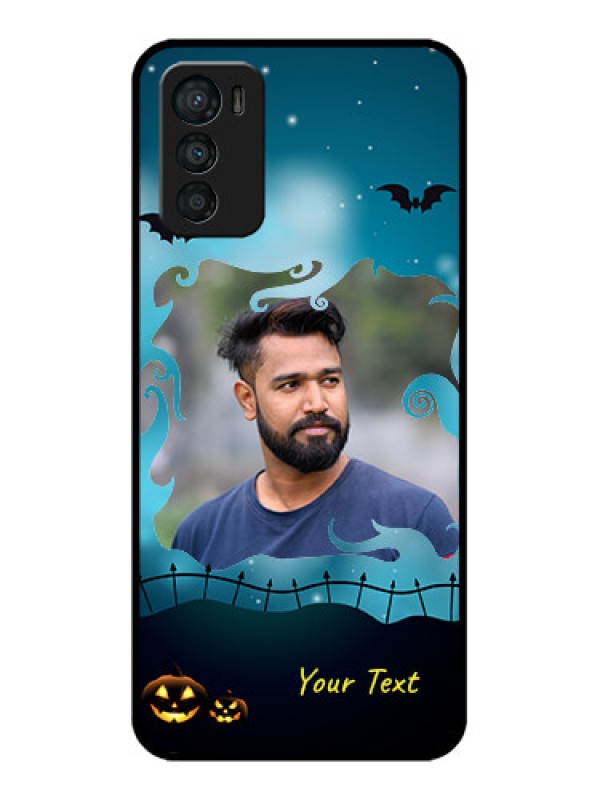 Custom Moto G42 Custom Metal Phone CaseHalloween Frame Design