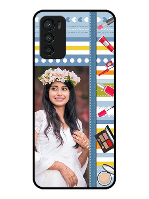 Custom Moto G42 Custom Metal Phone CaseMakeup Icons Design