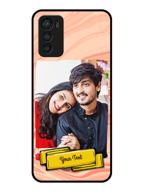 Custom Moto G42 Custom Metal Phone CaseMarble Texture Design