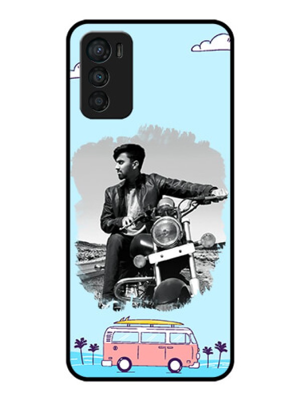 Custom Moto G42 Custom Metal Phone CaseTravel and Adventure Design