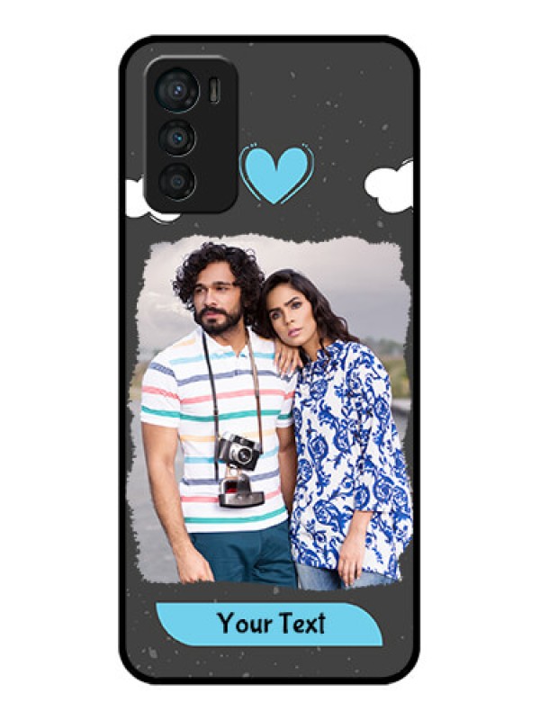Custom Moto G42 Custom Metal Phone CaseSplashes With Love Doodles Design