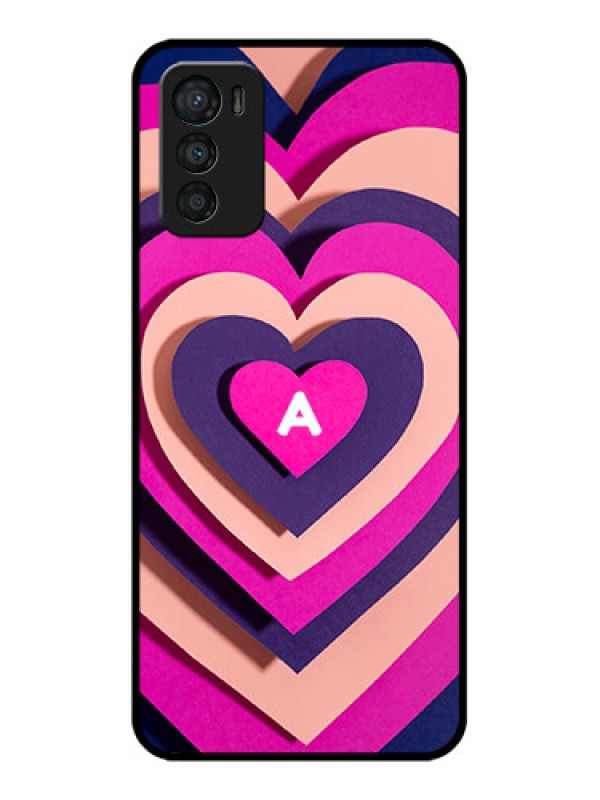 Custom Moto G42 Custom Metal Phone CaseCute Heart Pattern Design