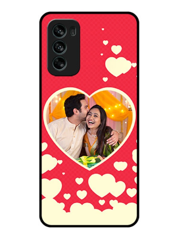 Custom Moto G62 Custom Metal Phone CaseLove Symbols Phone Cover Design
