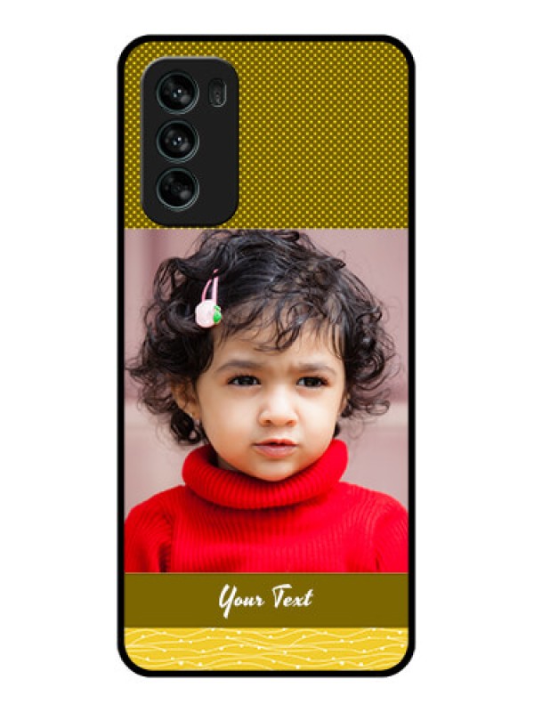 Custom Moto G62 Custom Metal Phone CaseSimple Green Color Design