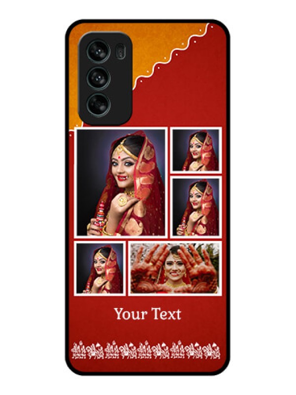 Custom Moto G62 Custom Metal Phone CaseWedding Pic Upload Design