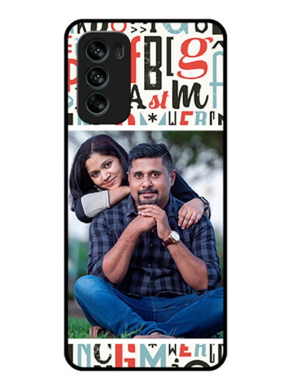 Custom Moto G62 Custom Metal Phone CaseAlphabet Design