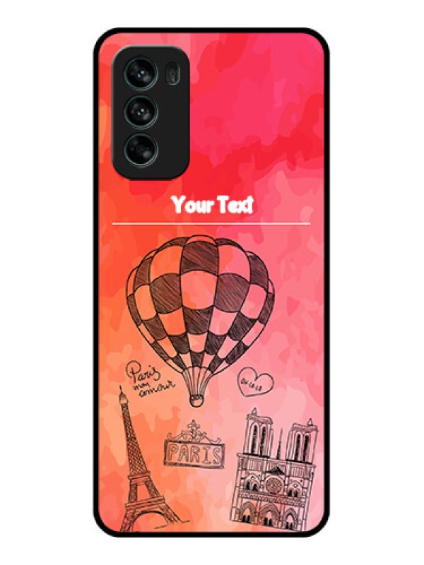 Custom Moto G62 Custom Metal Phone CaseParis Theme Design