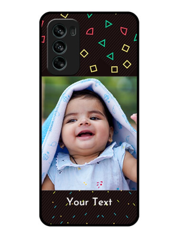 Custom Moto G62 Custom Metal Phone CaseWith Confetti Birthday Design