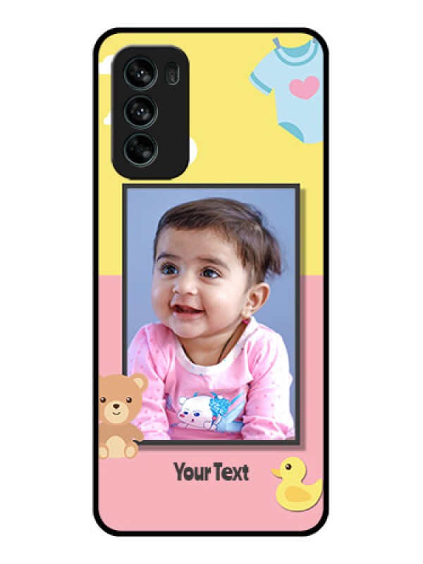 Custom Moto G62 Custom Metal Phone CaseKids 2 Color Design