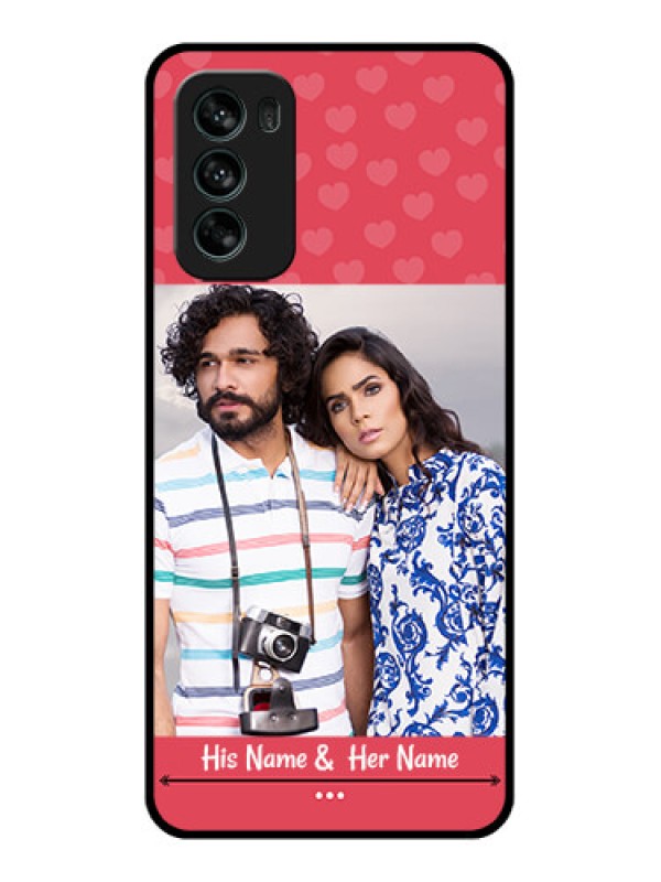 Custom Moto G62 Custom Metal Phone CaseSimple Love Design