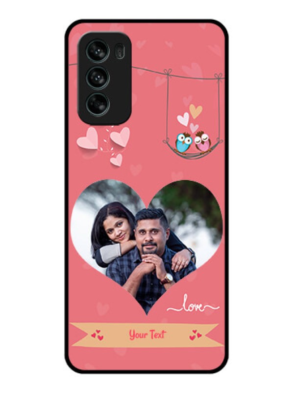Custom Moto G62 Custom Metal Phone CasePeach Color Love Design