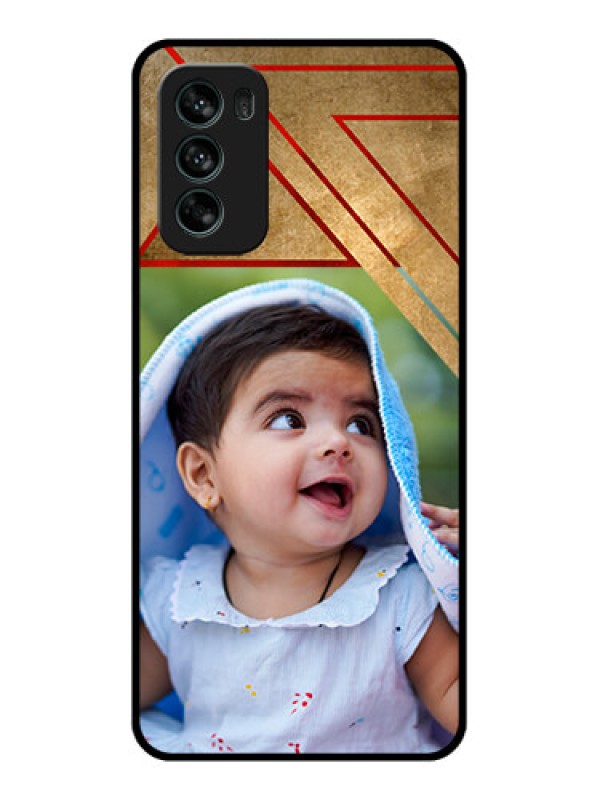 Custom Moto G62 Custom Metal Phone CaseGradient Abstract Texture Design