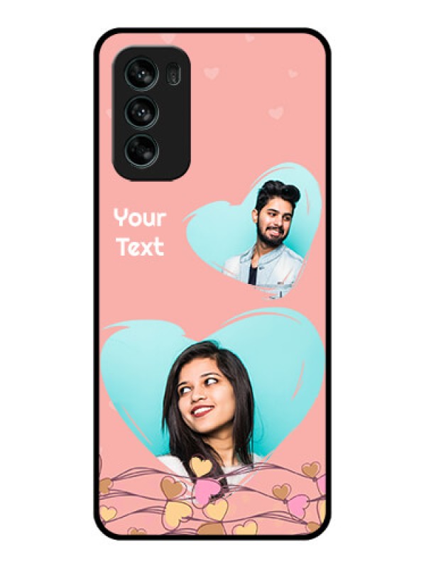 Custom Moto G62 Custom Metal Phone CaseLove Doodle Design
