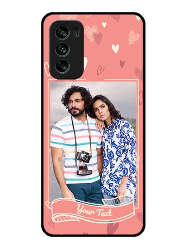 Custom Moto G62 Custom Metal Phone CaseLove Doodle Art Design