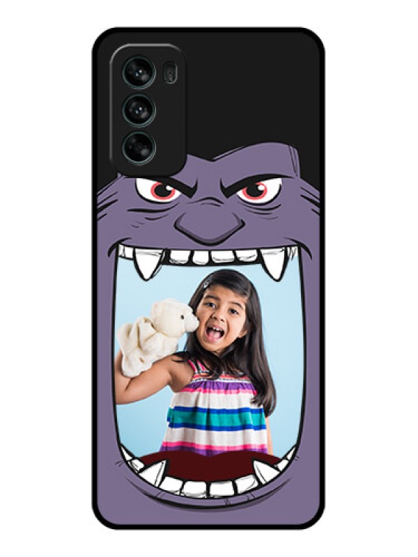 Custom Moto G62 Custom Metal Phone CaseAngry Monster Design