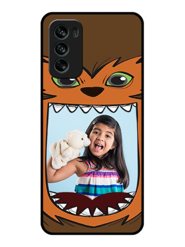 Custom Moto G62 Custom Metal Phone CaseOwl Monster Back Case Design