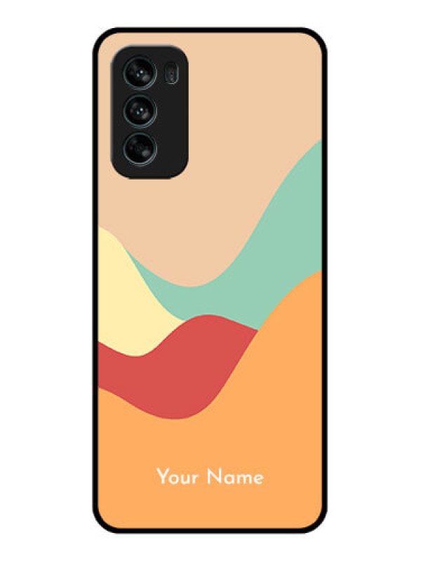Custom Moto G62 Custom Metal Phone CaseOcean Waves Multi - Colour Design