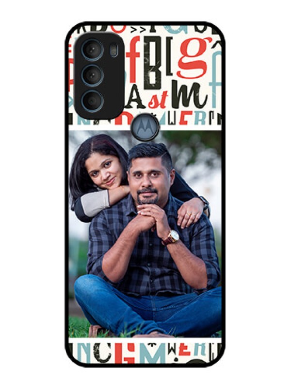 Custom Moto G71 5G Custom Metal Phone CaseAlphabet Design
