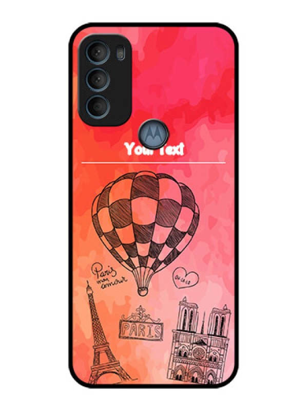 Custom Moto G71 5G Custom Metal Phone CaseParis Theme Design