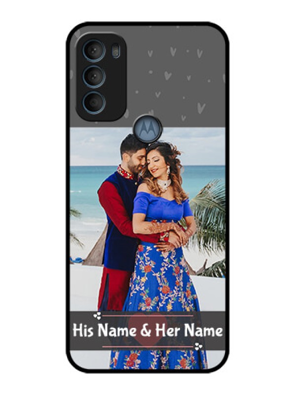 Custom Moto G71 5G Custom Metal Phone CaseBuy Love Design With Photo Online