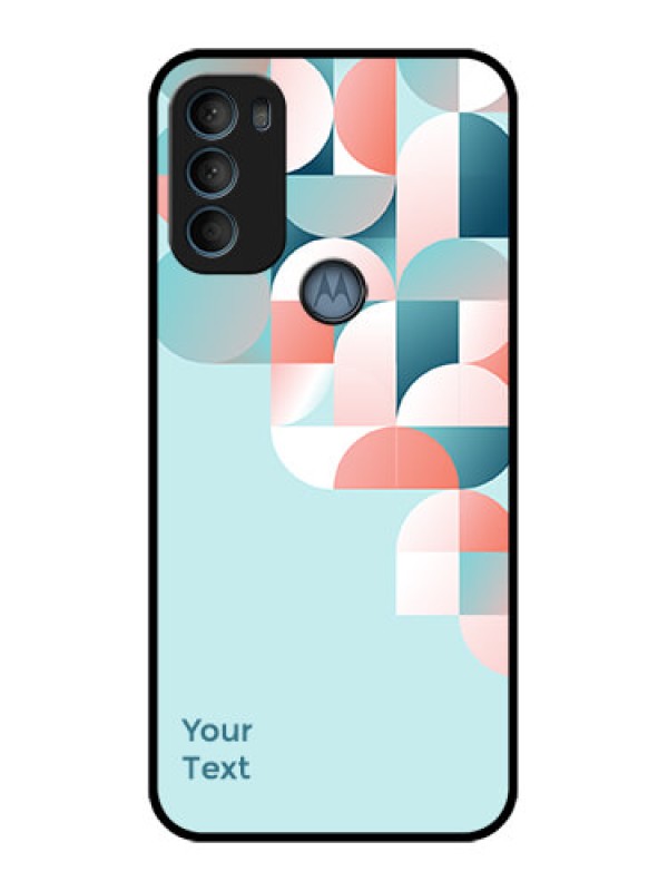 Custom Moto G71 5G Custom Metal Phone CaseStylish Semi - Circle Pattern Design
