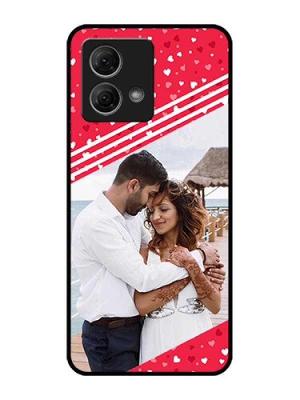 Custom Moto G84 5G Custom Metal Phone CaseValentines Gift Design