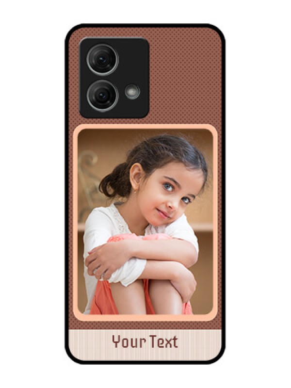 Custom Moto G84 5G Custom Metal Phone CaseSimple Pic Upload Design