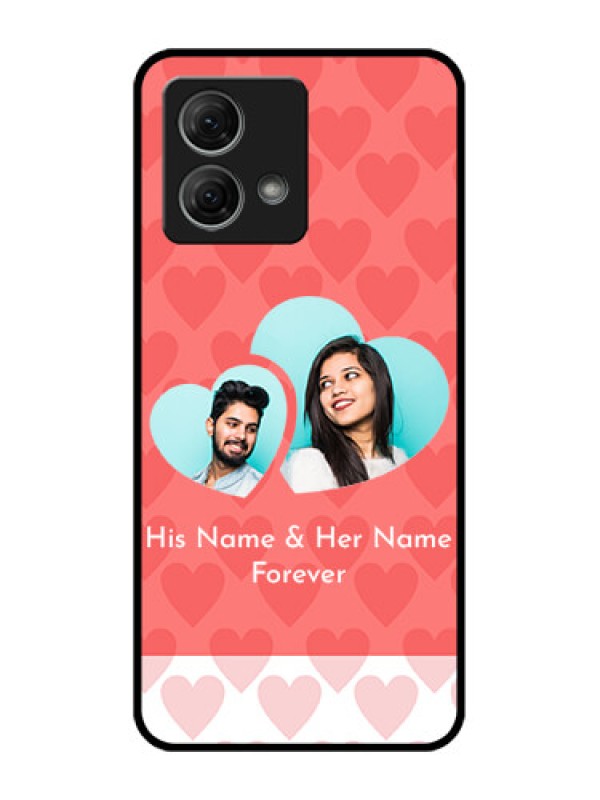 Custom Moto G84 5G Custom Metal Phone CaseCouple Pic Upload Design
