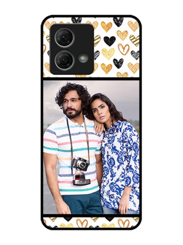 Custom Moto G84 5G Custom Metal Phone CaseLove Symbol Design