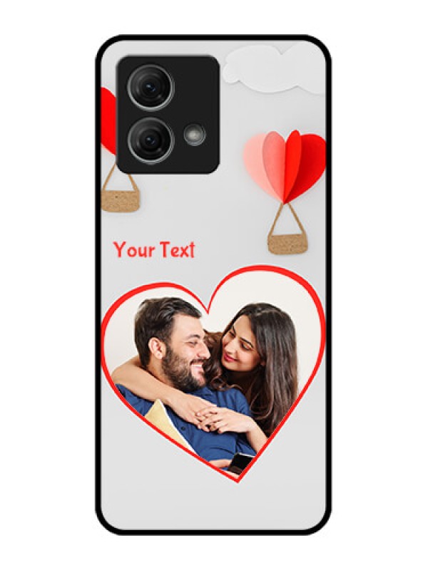 Custom Moto G84 5G Custom Metal Phone CaseParachute Love Design